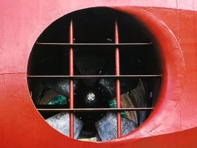 Bow thruster installed near the bow 