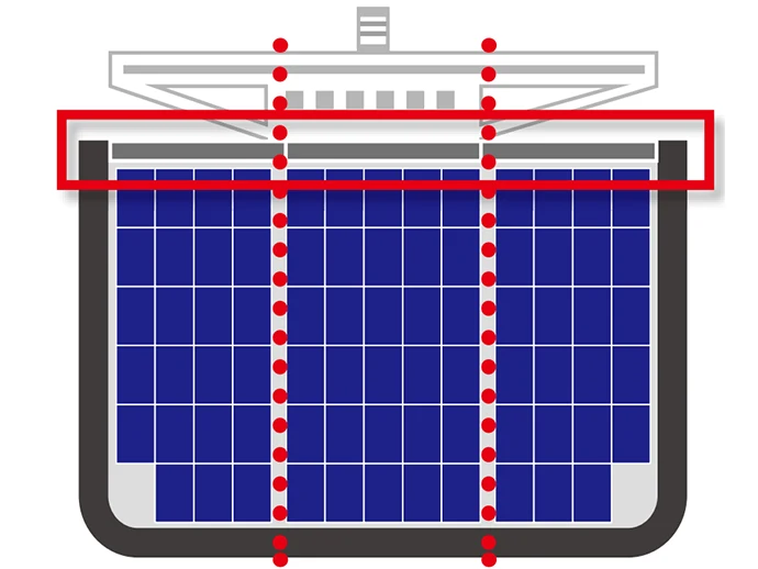 Hatch covers can be opened and closed in sections 
