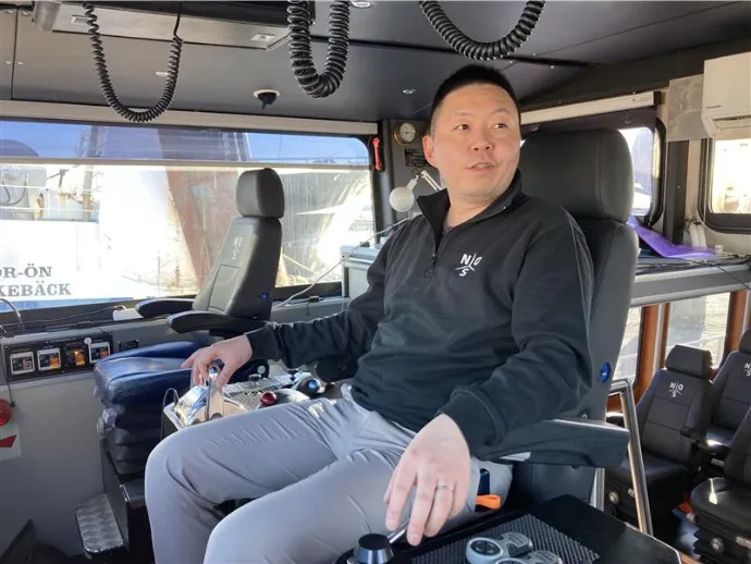 Of his nearly 20-year career at NYK, Ueda has spent about 10 years at sea.