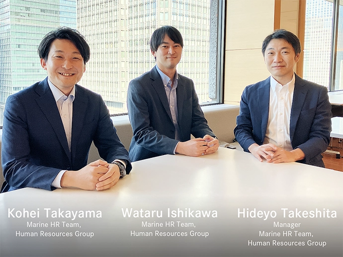 Three members of the maritime HR team