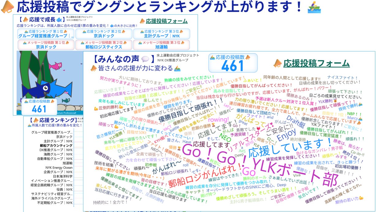 専用スマホアプリの画面