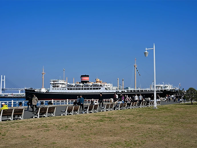 山下公園から見える氷川丸
