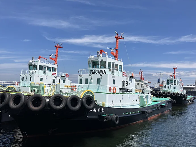 全国主要港湾で活躍するタグボート