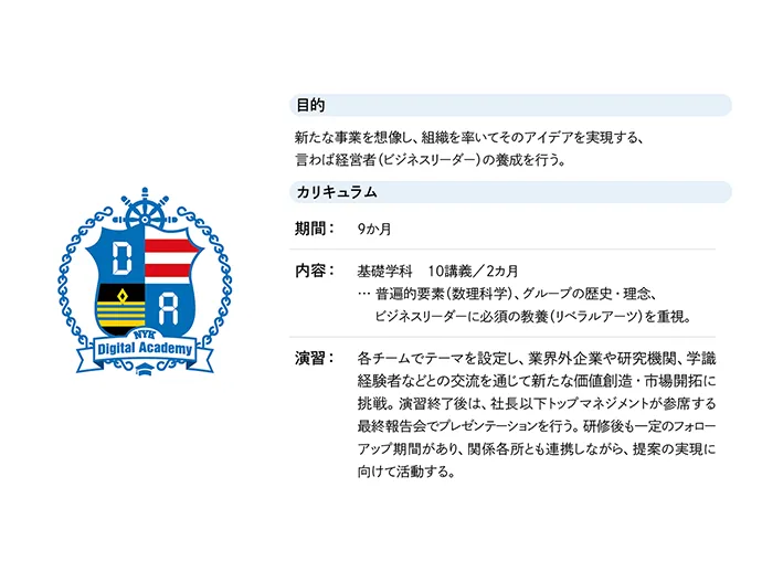 NYKデジタルアカデミーの目的と詳細