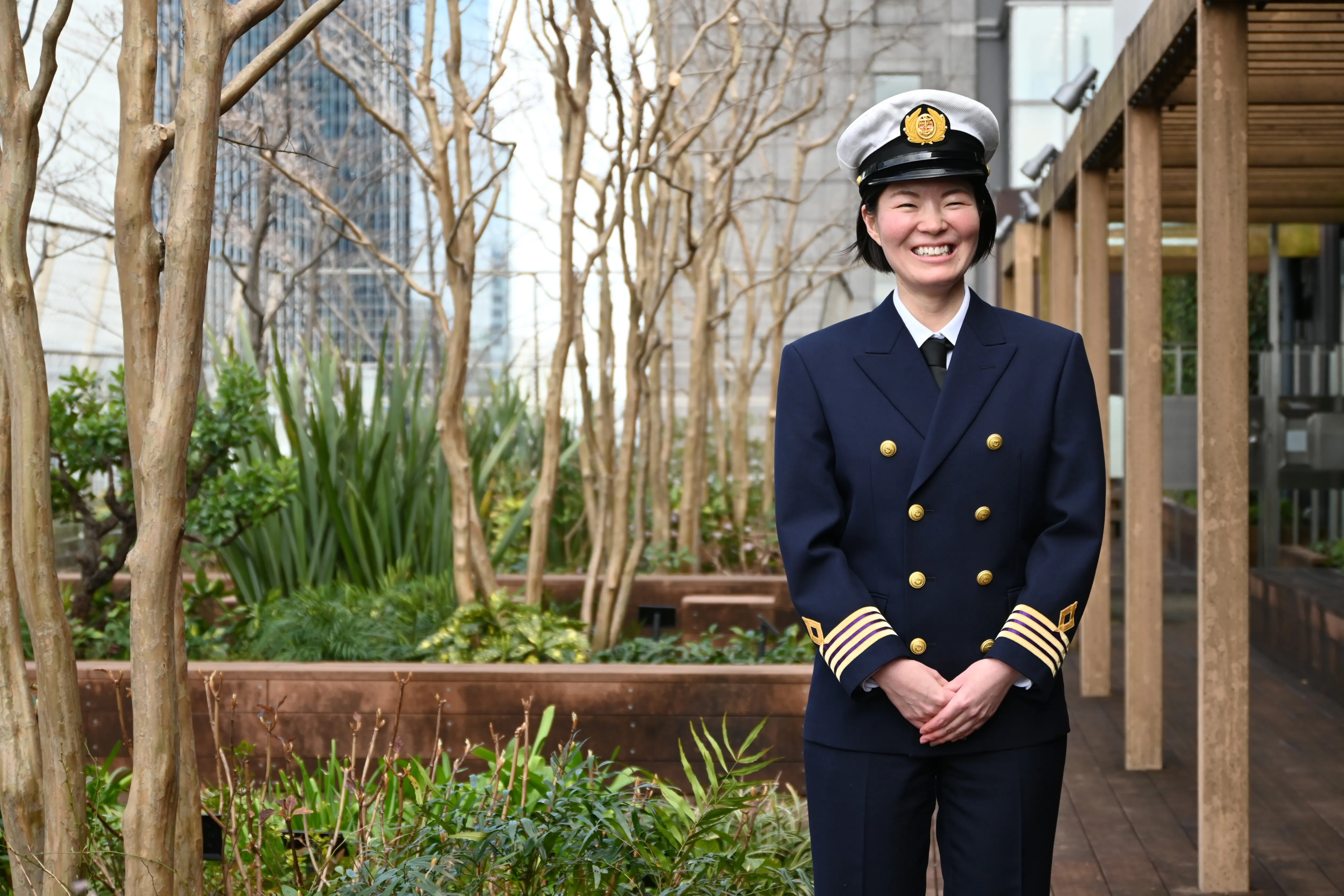 日本郵船初の女性機関長の矢野