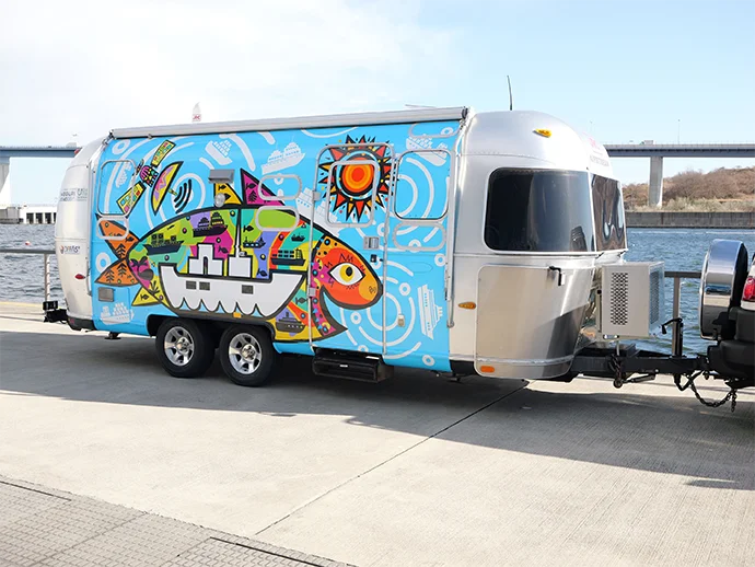 移動型陸上支援センター（画像提供：日本財団）