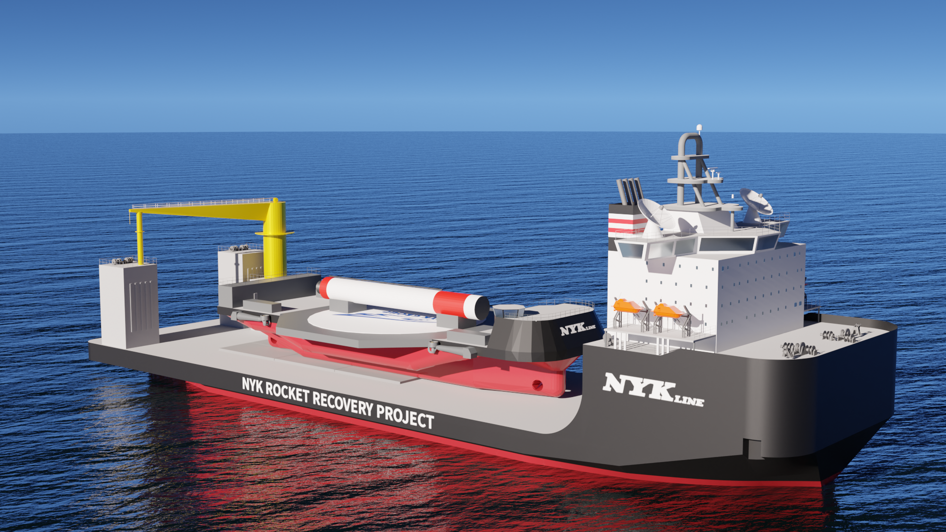 洋上回収システムにおける回収船	